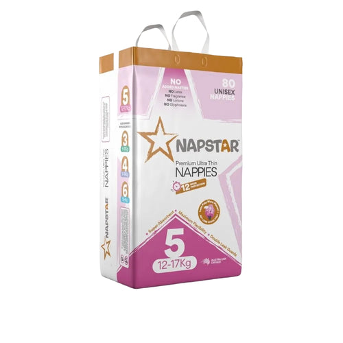 Napstar Ultra-Thin Nappies Size 5 (12–17kg) 320/CTN