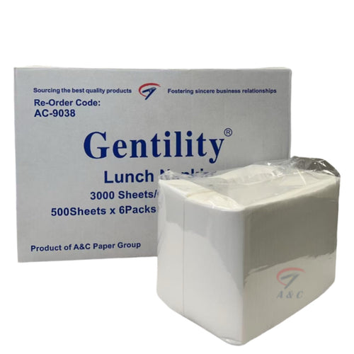 Luncheon Napkins 30 × 30cm (3,000 Napkins/Carton)