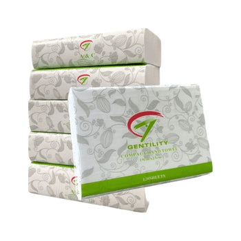 Compact Interleaved Hand Towels – 19×25cm 2400/CTN