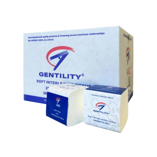 Interleaved Toilet Tissue 2 Ply 19.5 × 10cm (9,000 Sheets/Carton)
