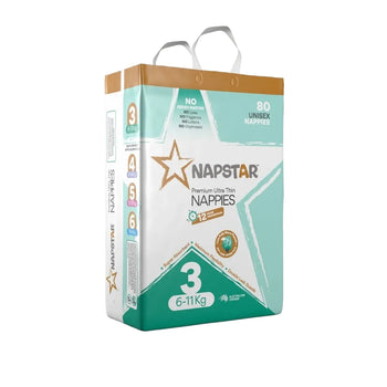 Napstar Ultra-Thin Nappies Size 3 (6–11kg) 320/CTN