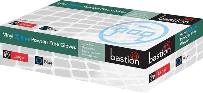 Powder-Free Blue Vinyl Gloves – Large (1,000 Gloves/Carton)