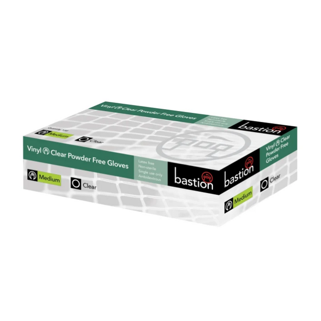 Powder-Free Clear Vinyl Gloves – Medium (1,000 Gloves/Carton)