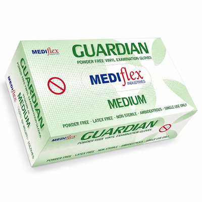 Powder Free Clear Vinyl Gloves – Medium (1,000 Gloves/Carton)
